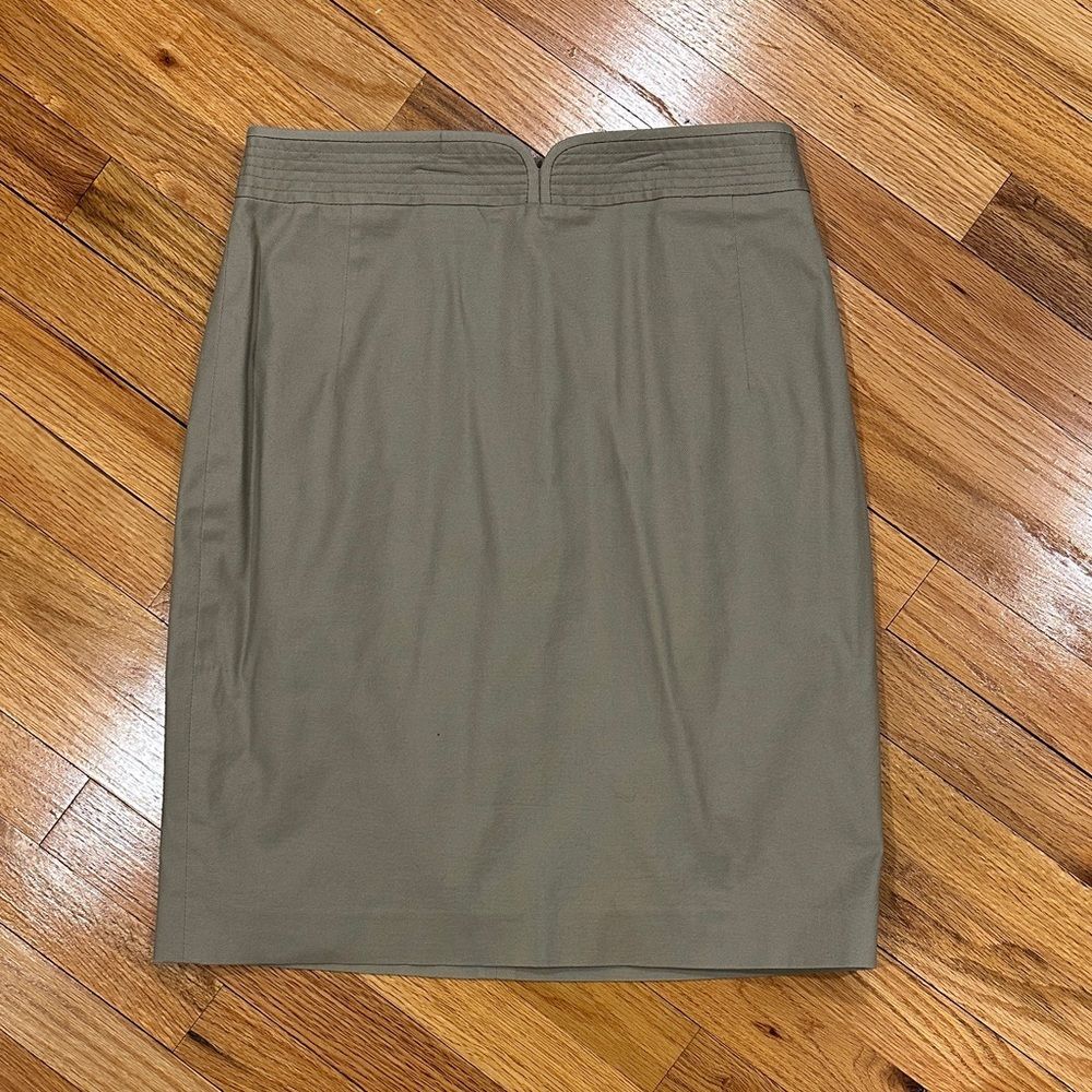 Elie Tahari Classic khaki Pencil Skirt